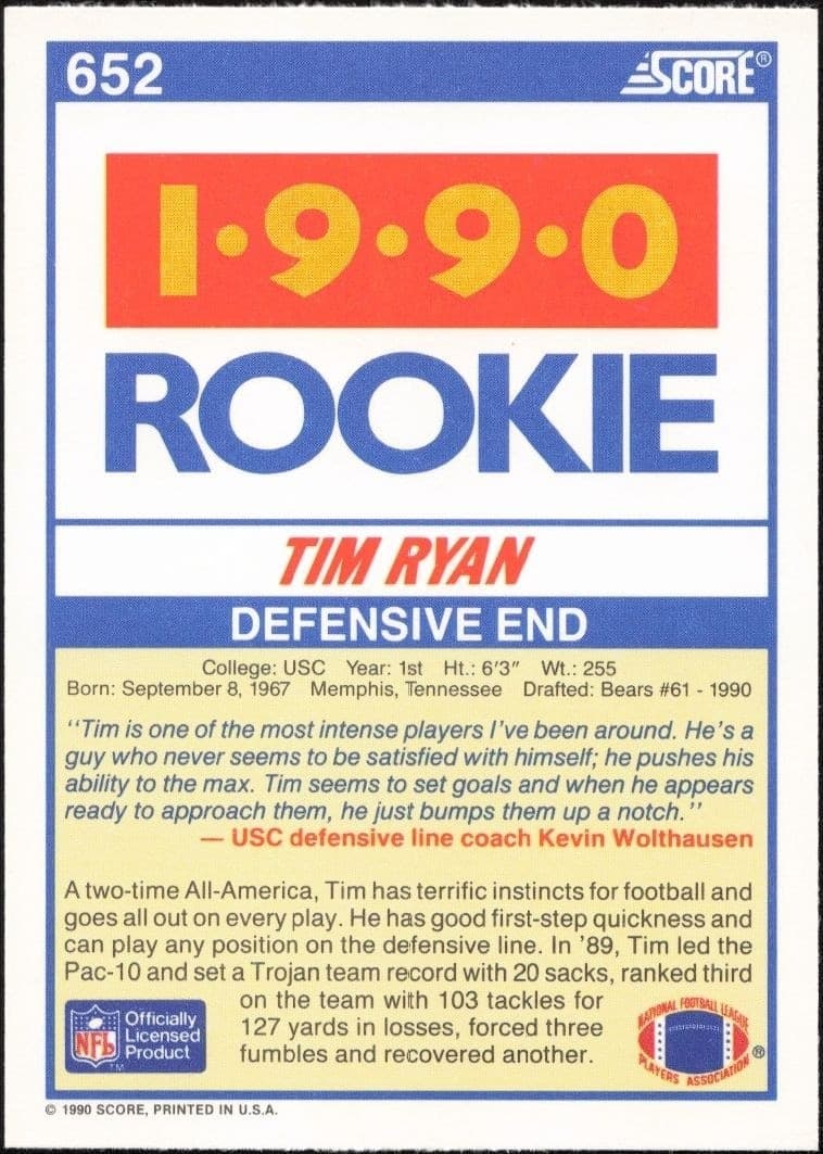 Tim Ryan - Back