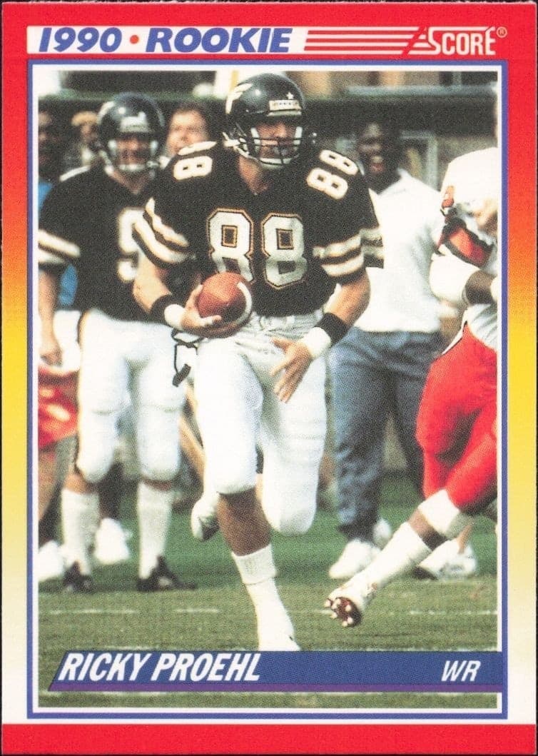 1990 Score Ricky Proehl #654 trading card