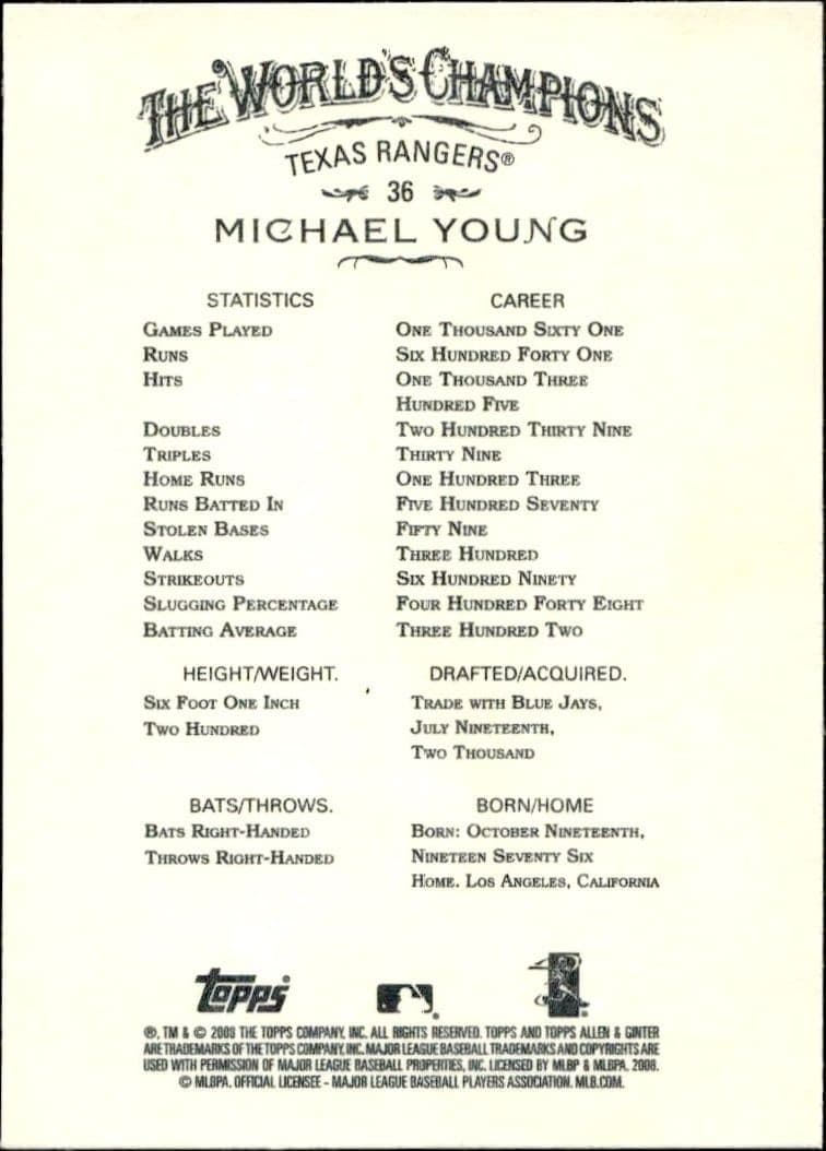 Michael Young - Back