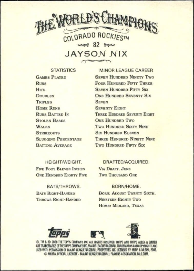 Jayson Nix - Back