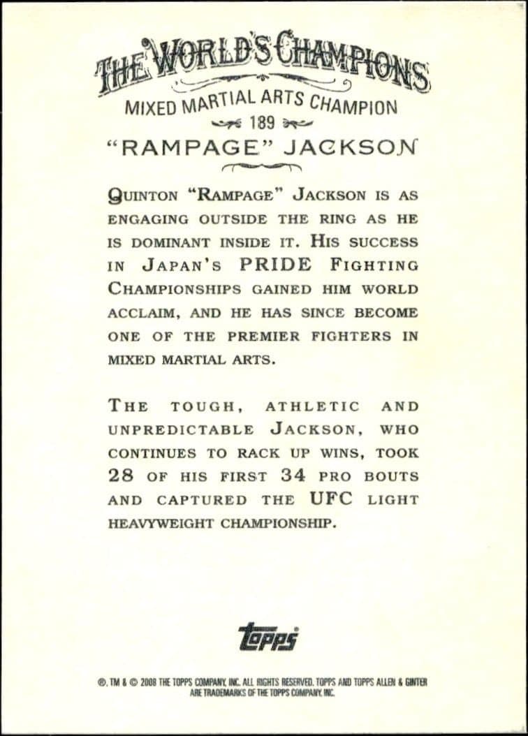 Rampage Jackson - Back