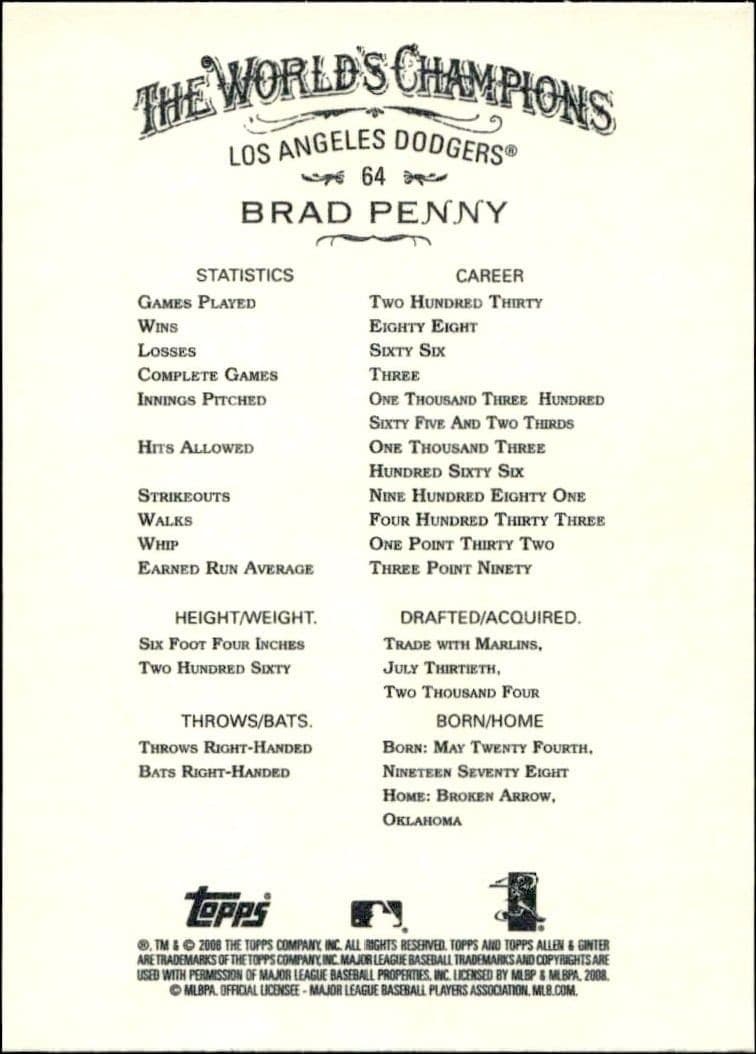Brad Penny - Back