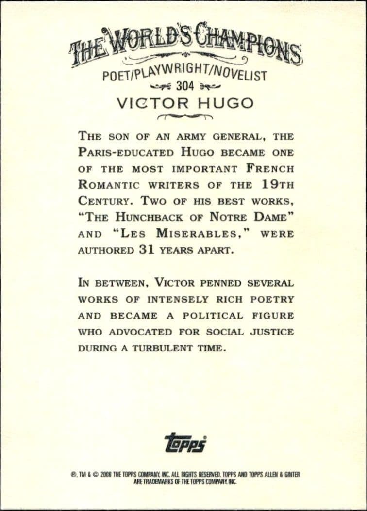 Victor Hugo - Back