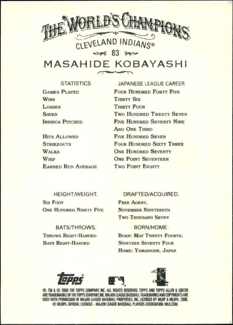Masahide Kobayashi - Back