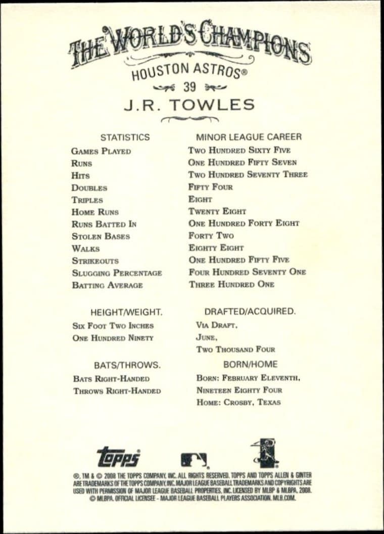 J.R. Towles - Back