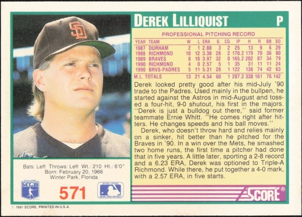 Derek Lilliquist - Back