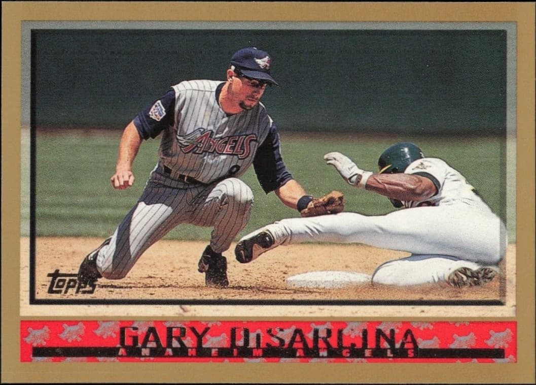 1998 Topps Series 1 Gary DiSarcina #44 trading card
