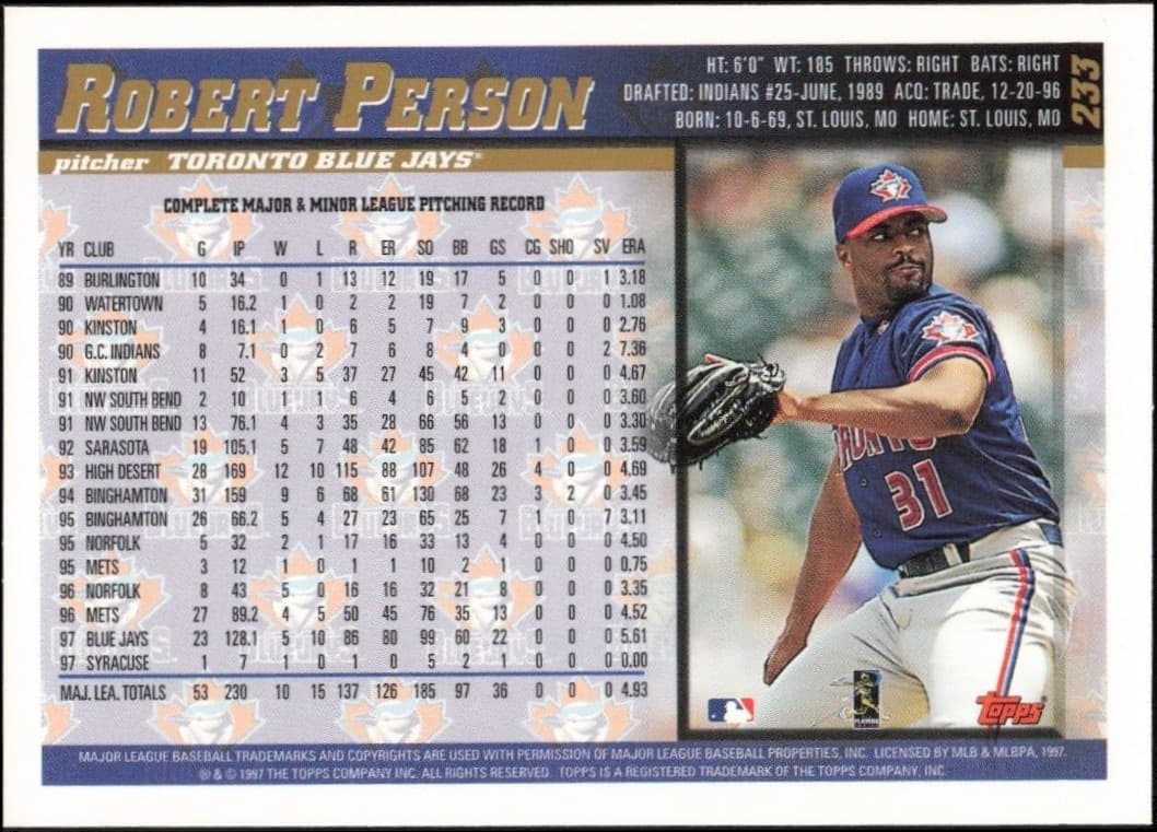 Robert Person - Back