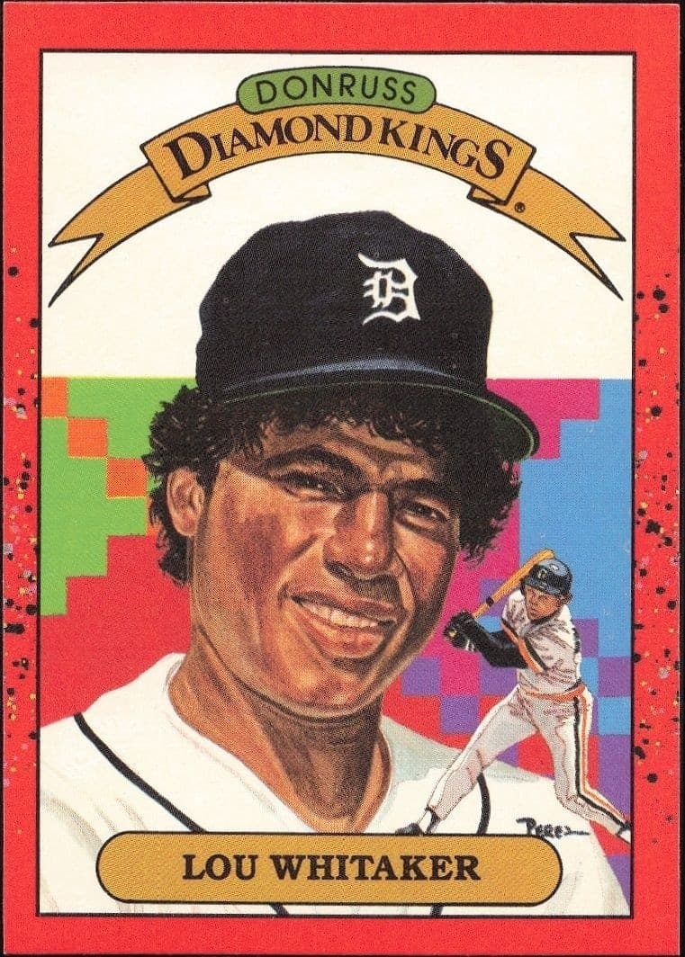 1990 Donruss Lou Whitaker #16 trading card