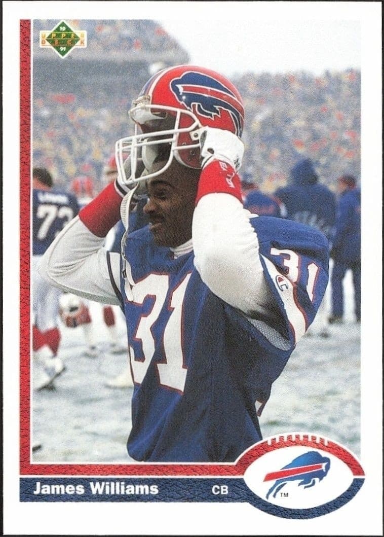 1991 Upper-Deck James Williams #158 trading card