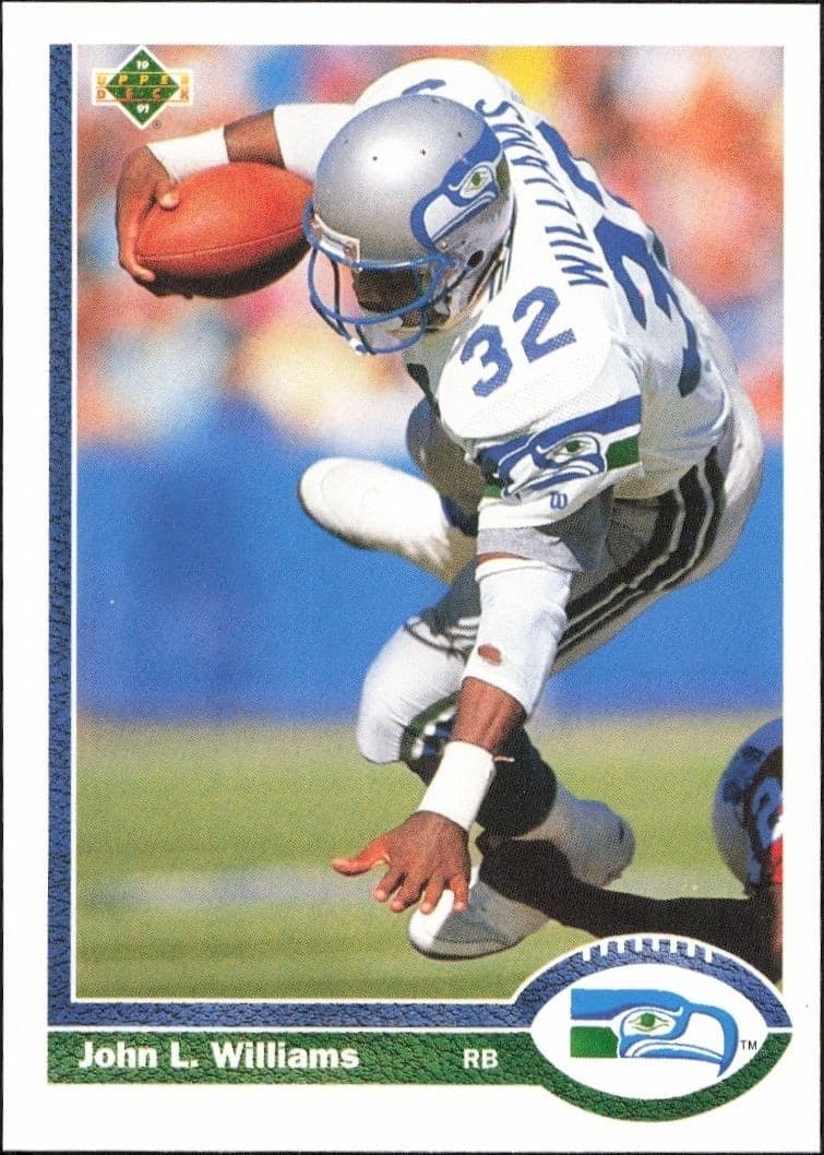 1991 Upper-Deck John L. Williams #166 trading card