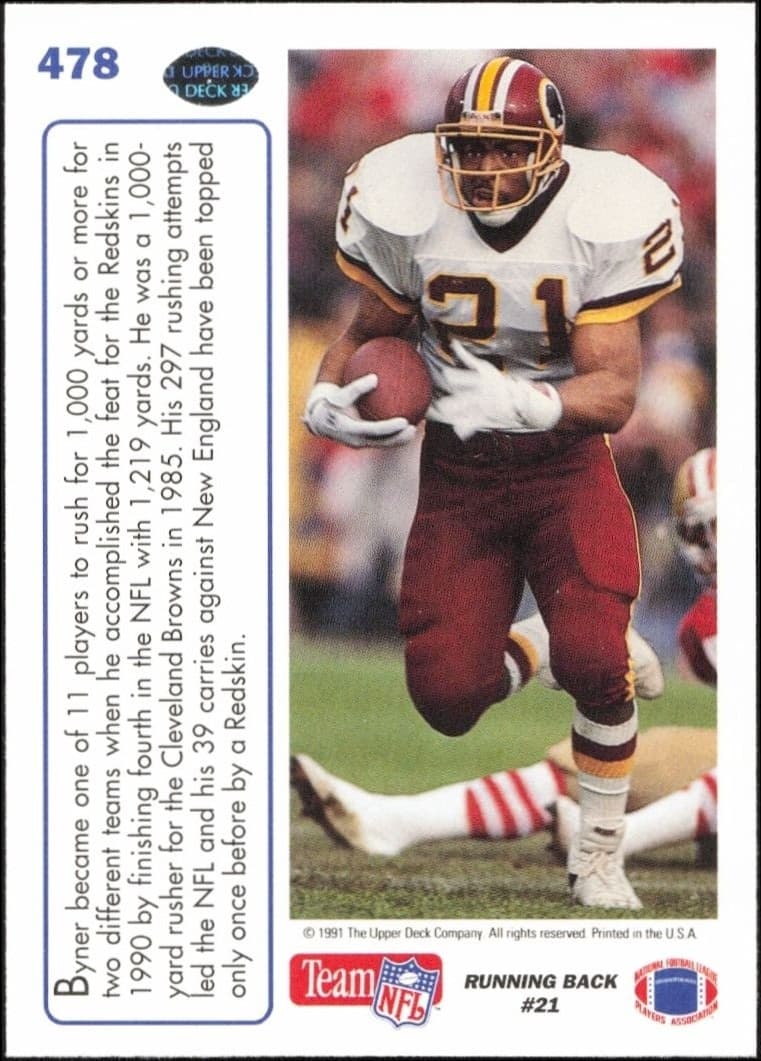 Earnest Byner - Back