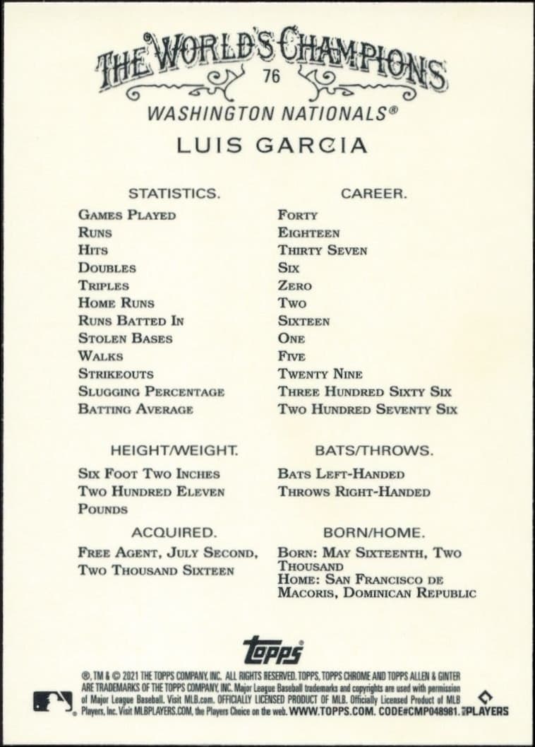 Luis Garcia - Back