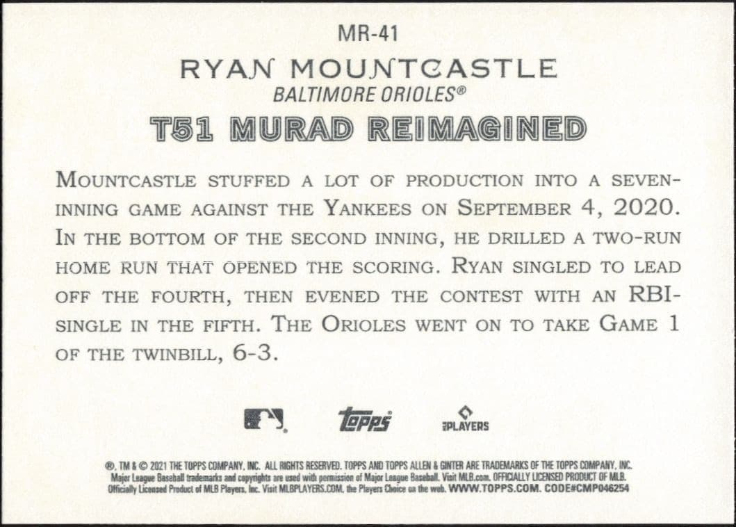 Ryan Mountcastle - Back