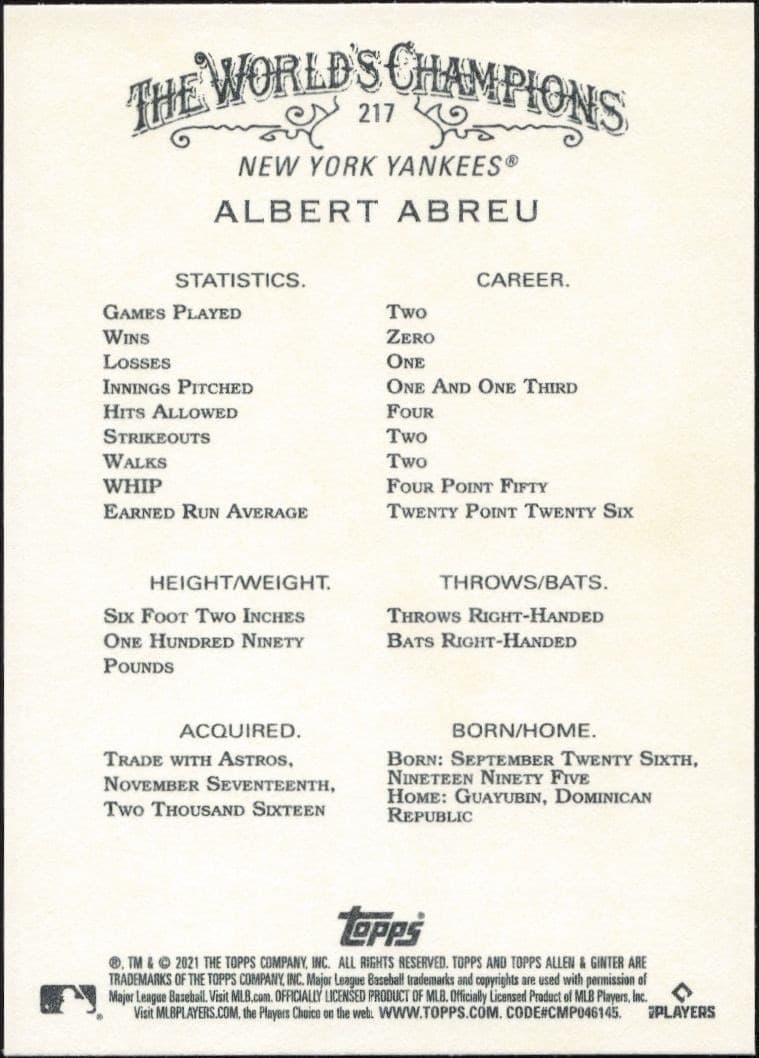 Albert Abreu - Back