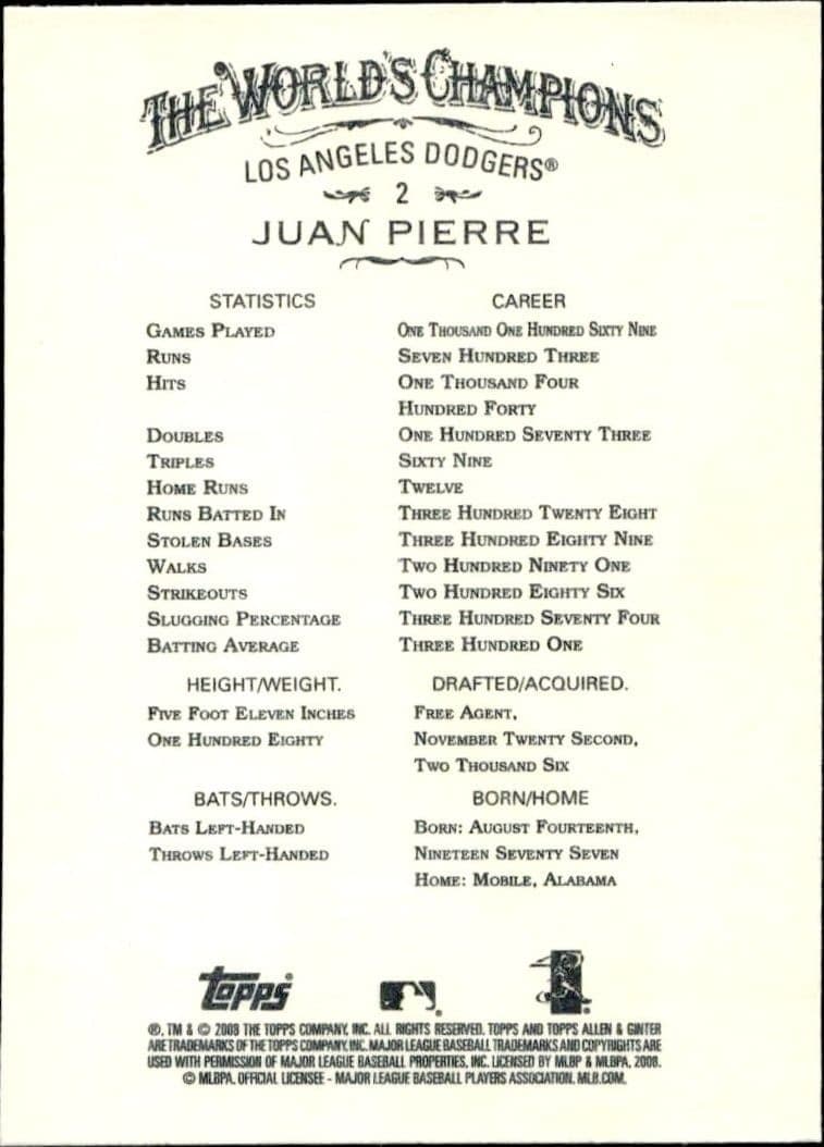 Juan Pierre - Back