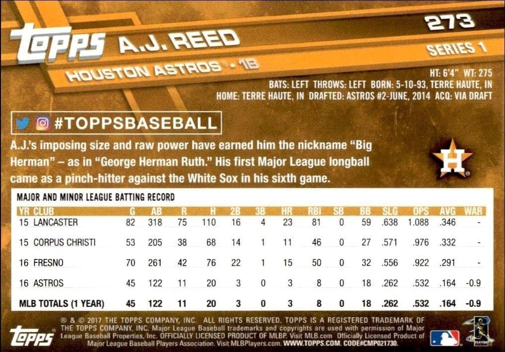 A.J. Reed - Back