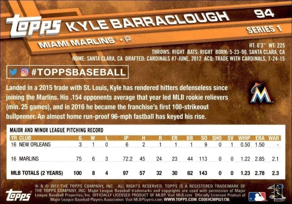 Kyle Barraclough - Back