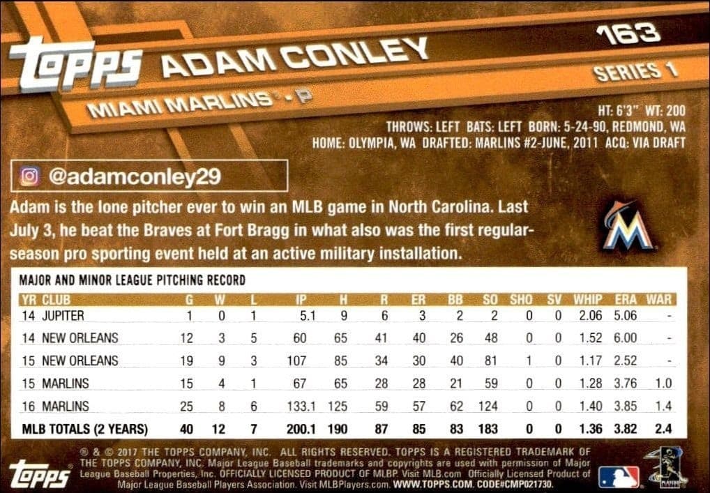Adam Conley - Back