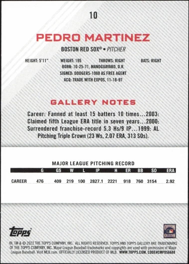Pedro Martinez - Back