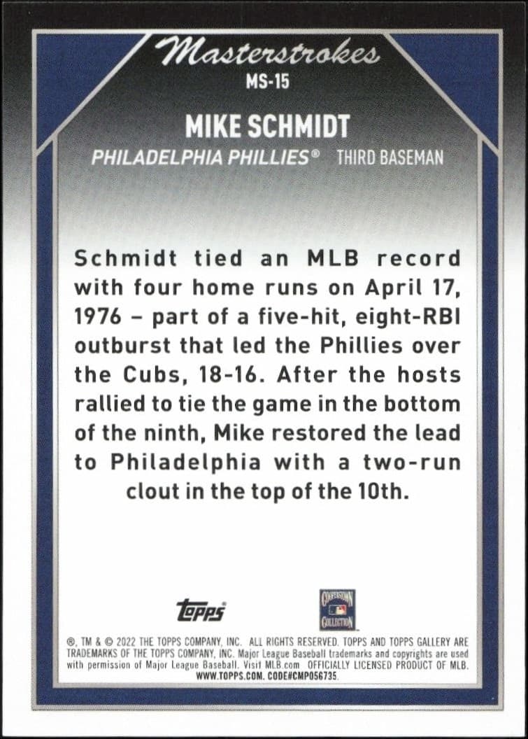 Mike Schmidt - Back