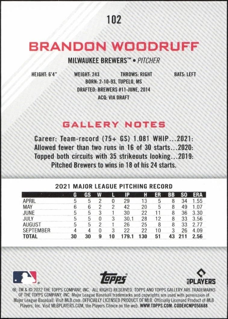 Brandon Woodruff - Back