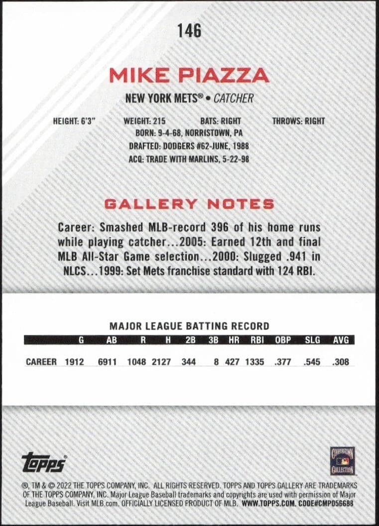 Mike Piazza - Back