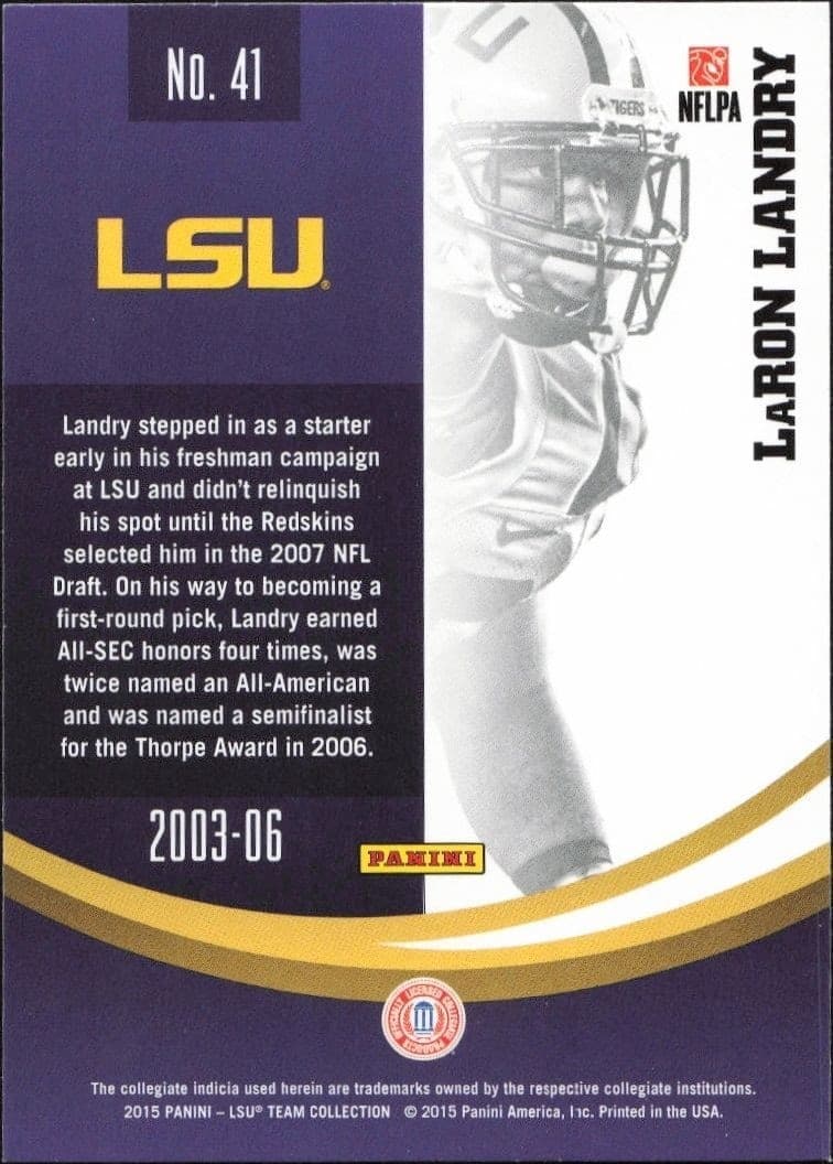 LaRon Landry - Back