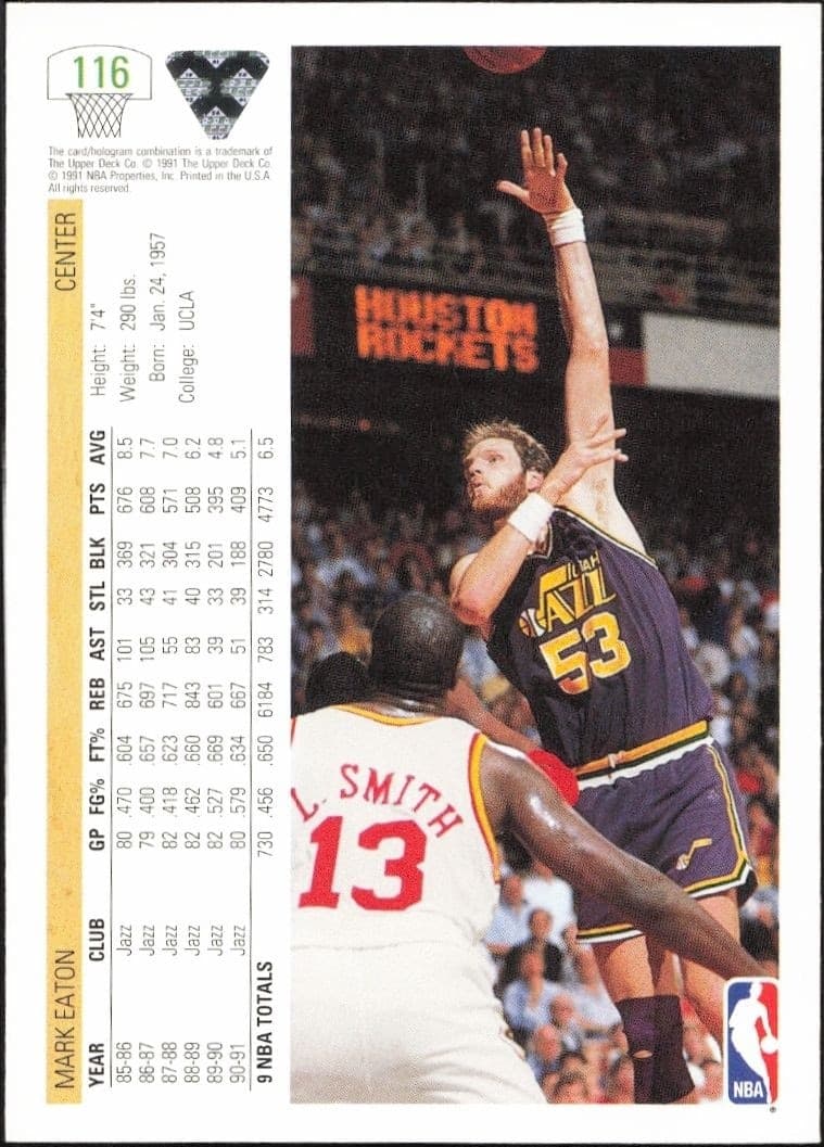 Mark Eaton - Back