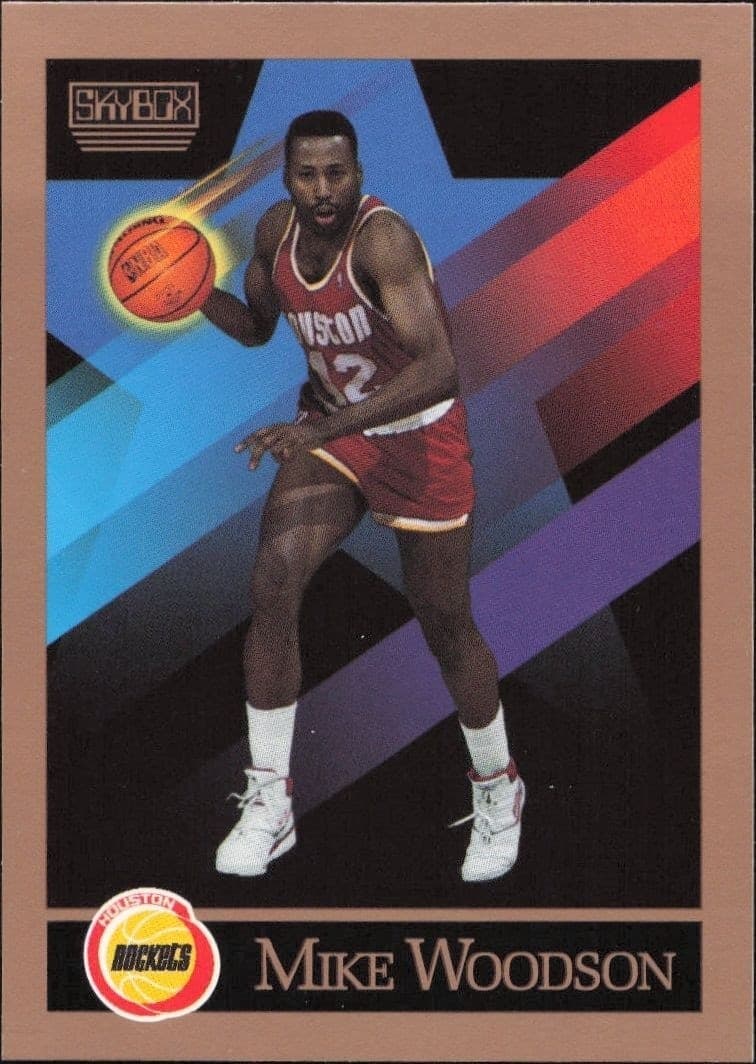 1990-91 Skybox Mike Woodson #386 trading card