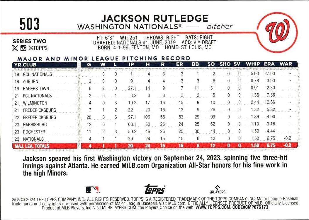 Jackson Rutledge - Back