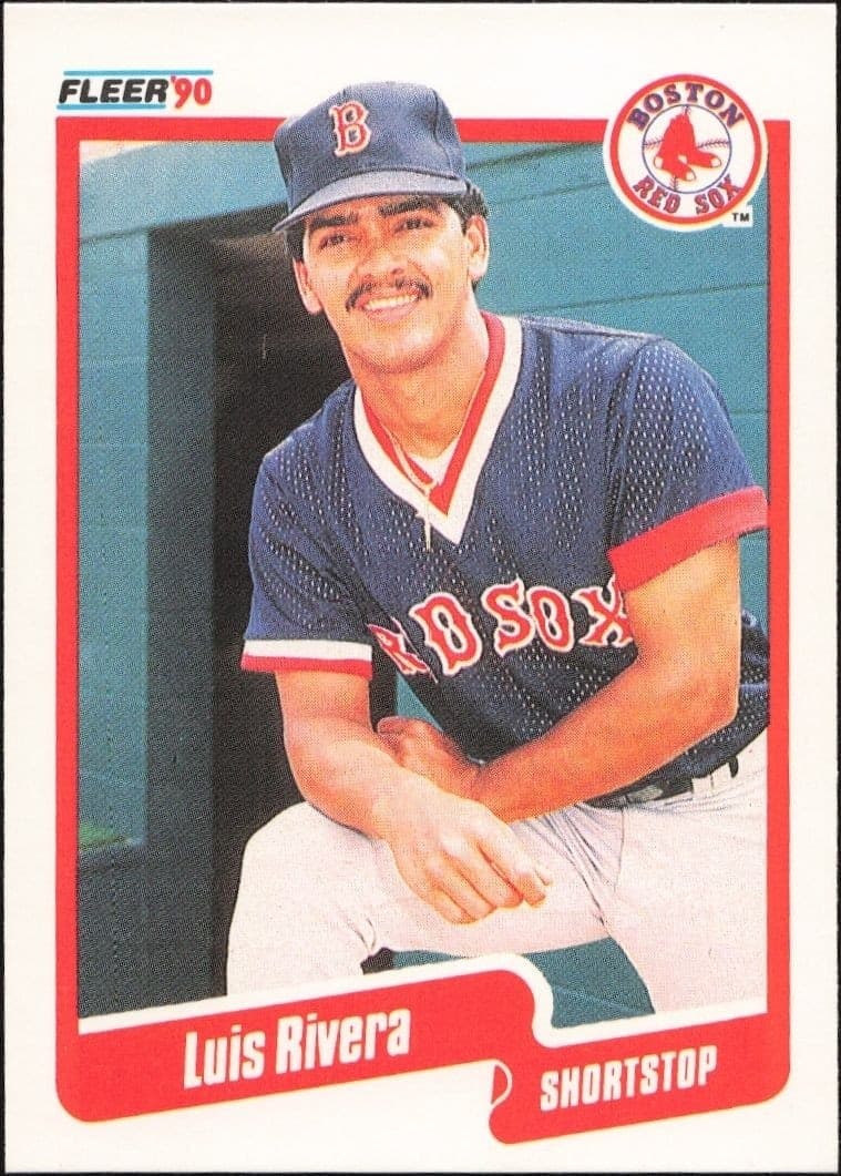1990 Fleer Luis Rivera #285 trading card