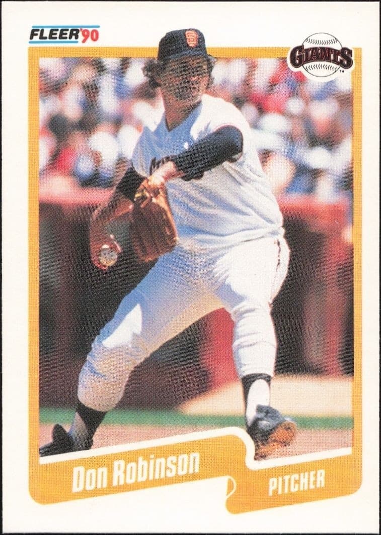 1990 Fleer Don Robinson #70 trading card