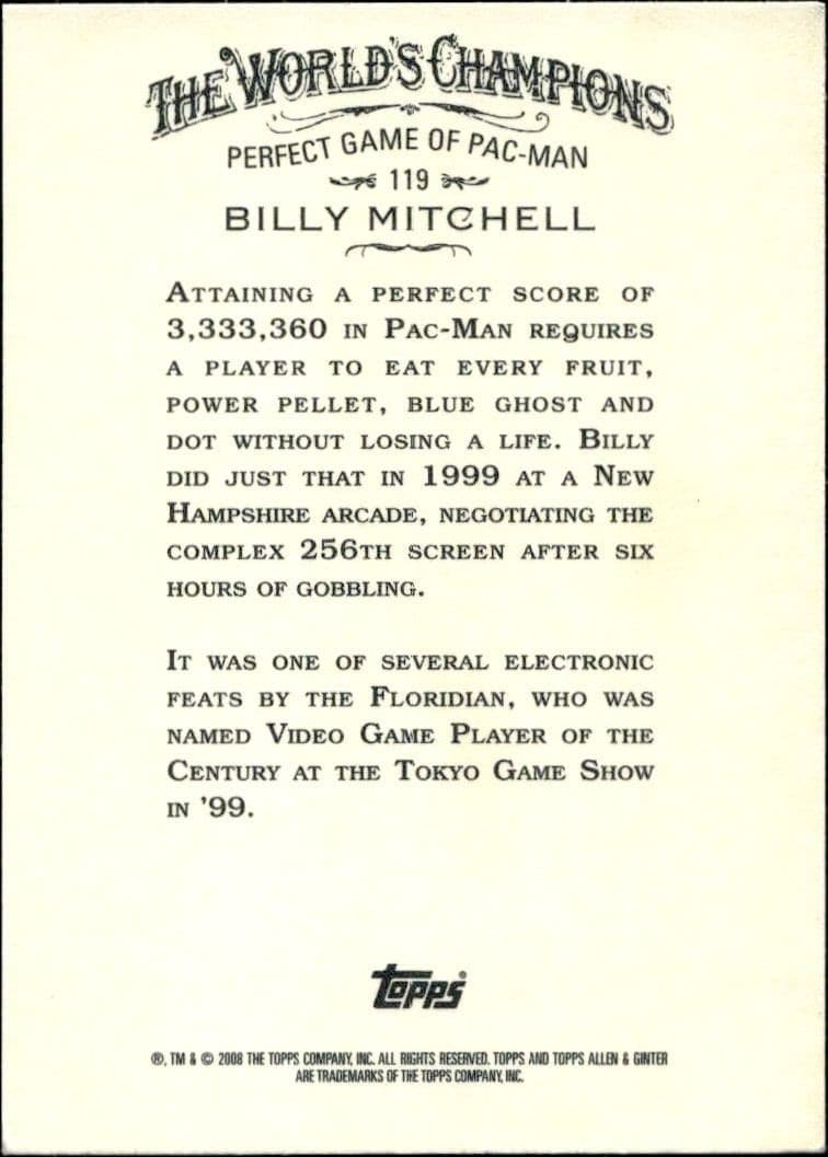 Billy Mitchell - Back