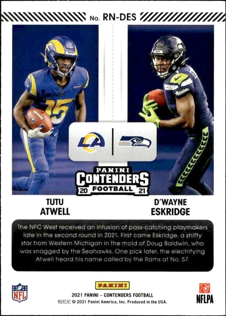 D'Wayne Eskridge - Back