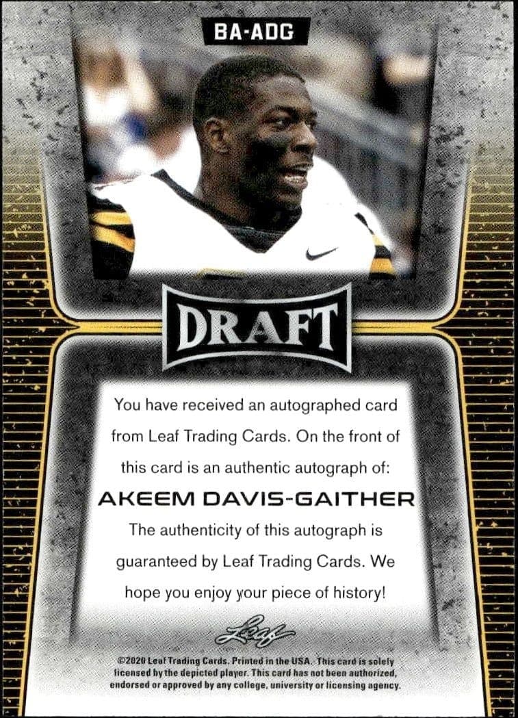 Akeem Davis-Gaither - Back