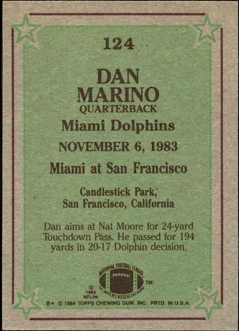 Dan Marino - Back