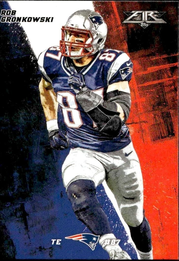 2015 Topps Fire Rob Gronkowski #20 trading card