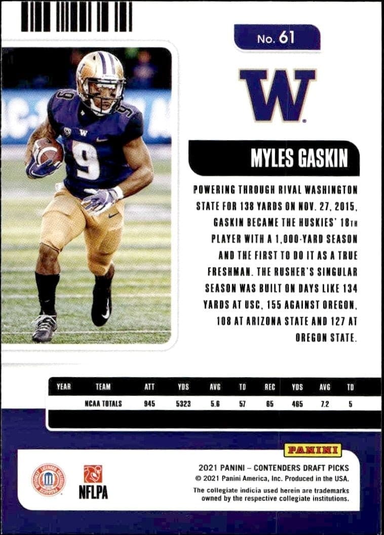 Myles Gaskin - Back