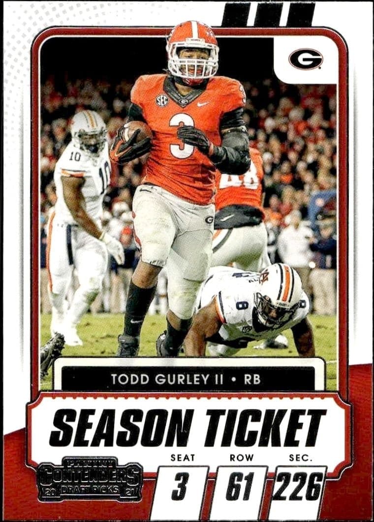2021 Panini Contenders Draft Picks Todd Gurley II #58 trading card