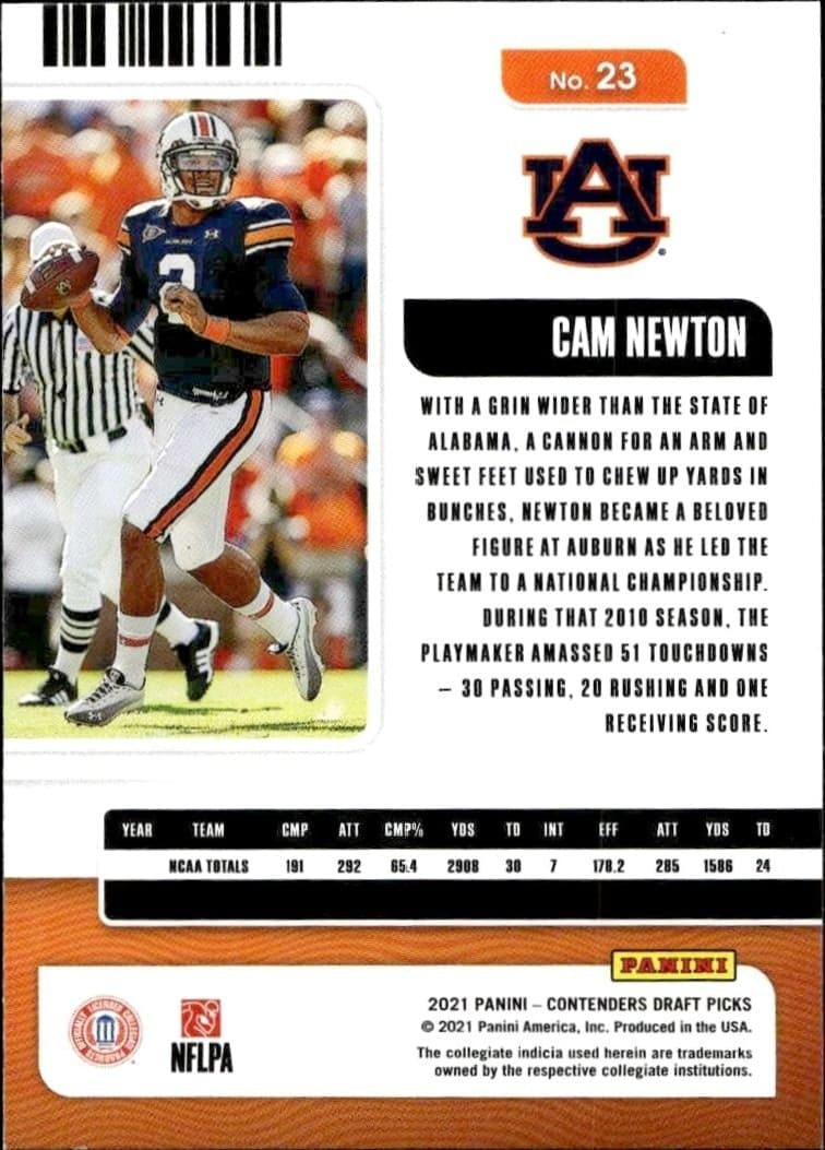 Cam Newton - Back