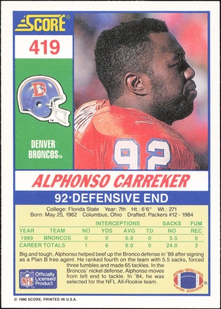 Alphonso Carreker - Back