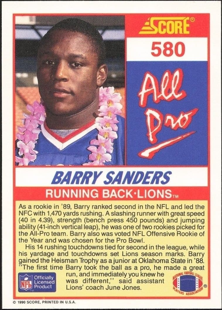 Barry Sanders - Back