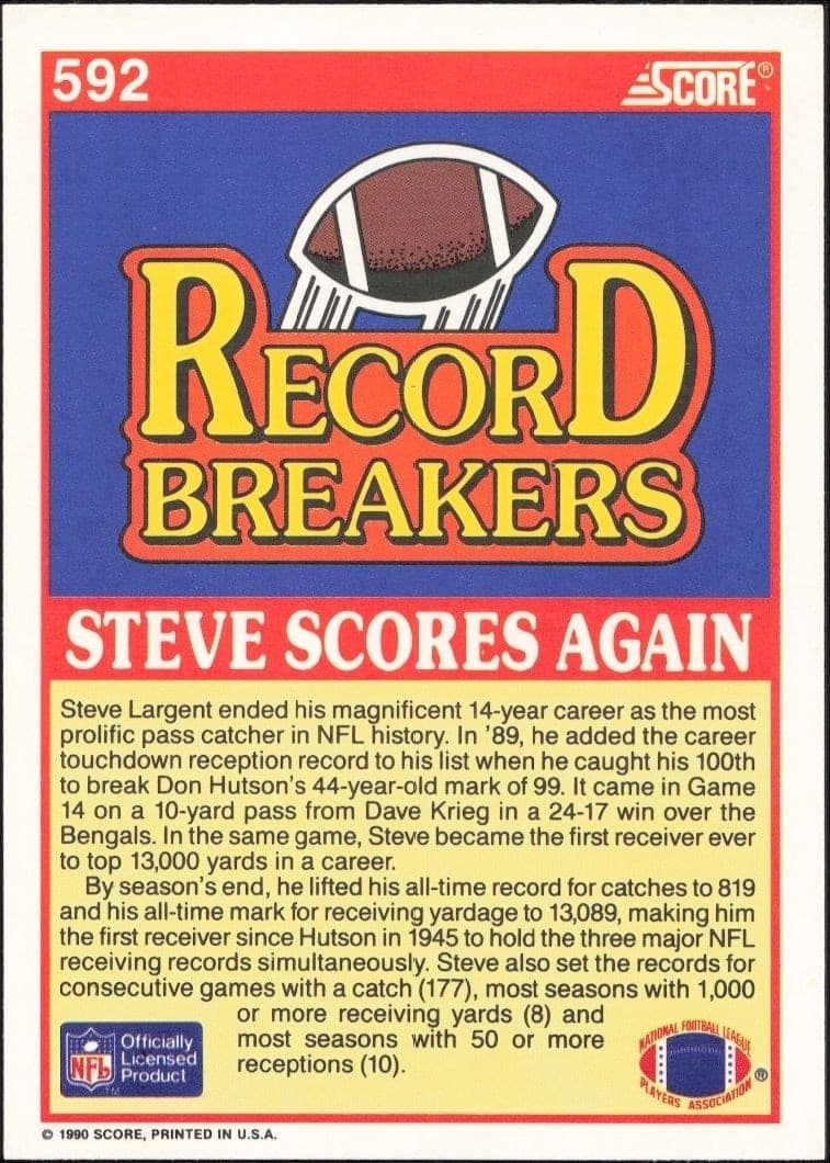 Steve Largent - Back
