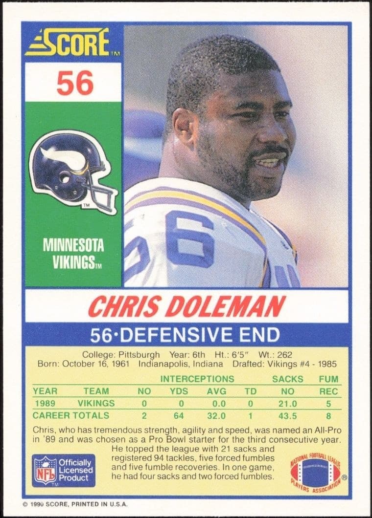 Chris Doleman - Back