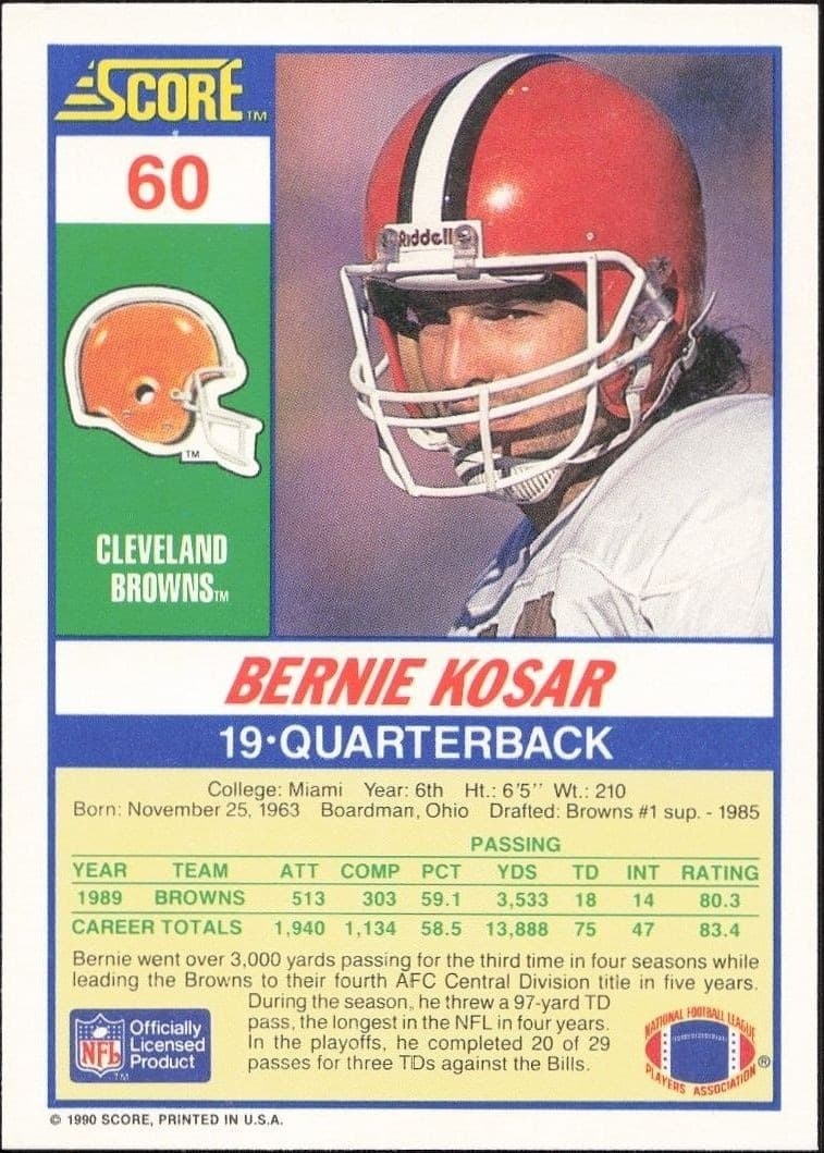 Bernie Kosar - Back