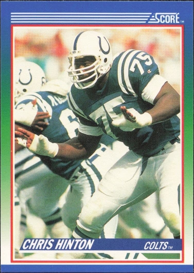 1990 Score Chris Hinton #75 trading card