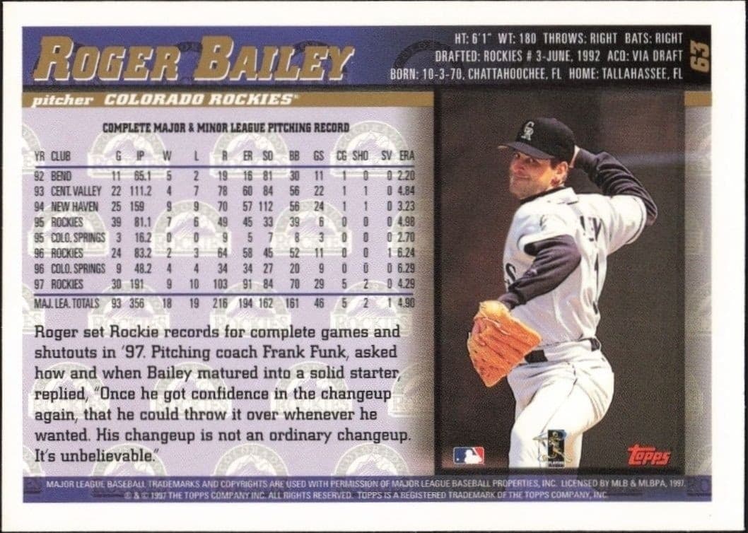 Roger Bailey - Back