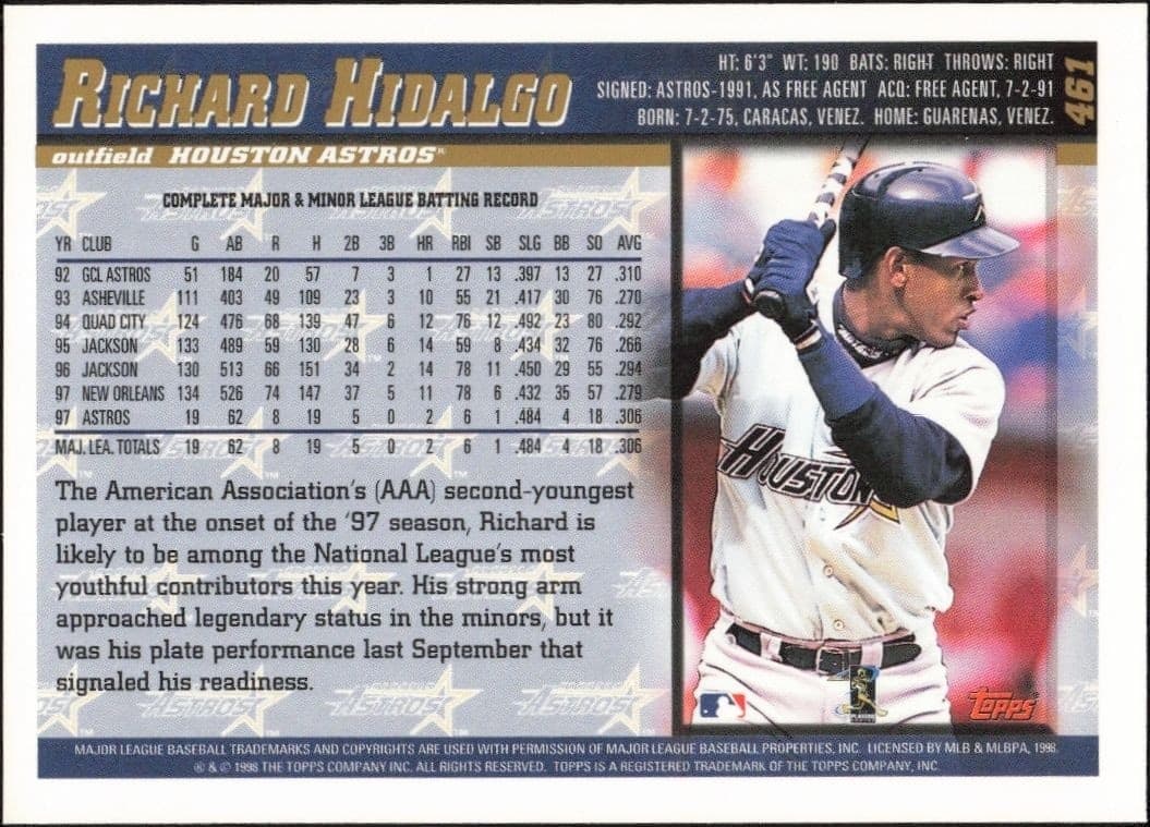 Richard Hidalgo - Back