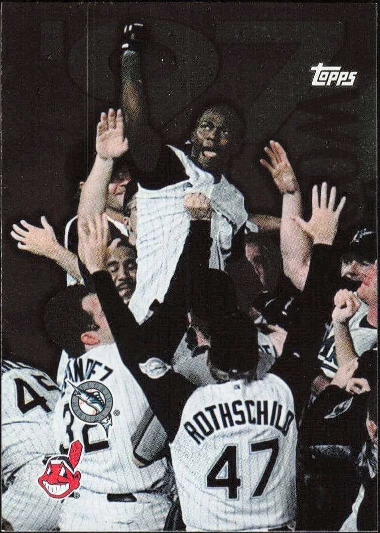 1998 Topps Marlins Win World Series #283 trading card